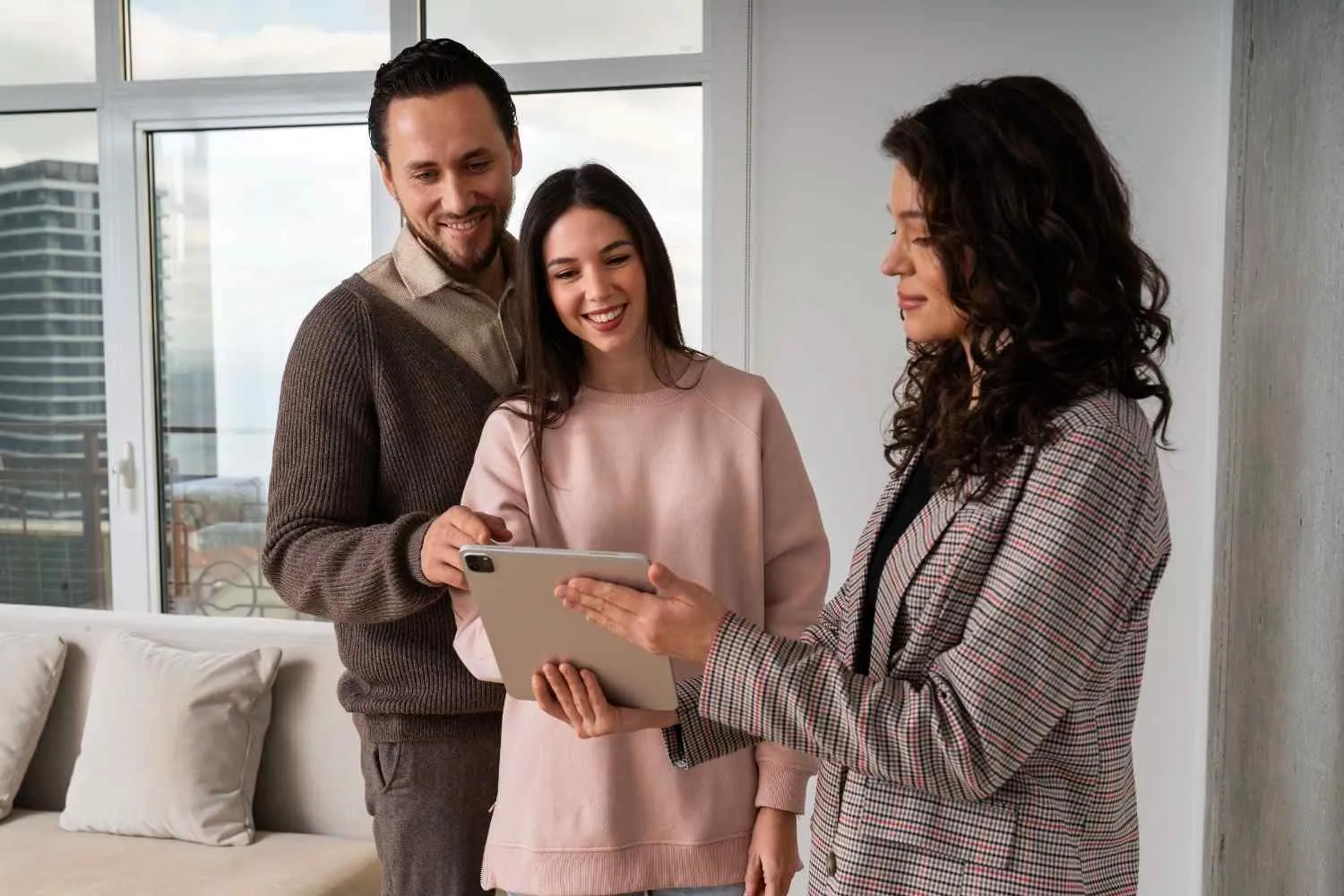 Insurance advisor helping a client